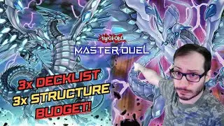 3x DECKLIST 3x STRUCTURE DECK! BLUE EYES WHITE DRAGON! YU-GI-OH! MASTER DUEL!