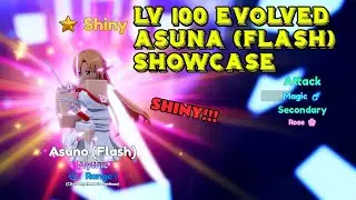 LEVEL 100 EVO SHINY!!! ASUNA (FLASH) SHOWCASE | ANIME ADVENTURES | NEW SAO UPDATE