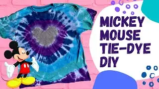 Mickey Mouse Tie-Dye Shirt DIY 🌈🐭👚 DISNEY DIY