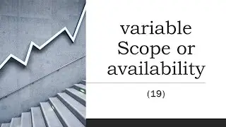 Variable Scope or availability