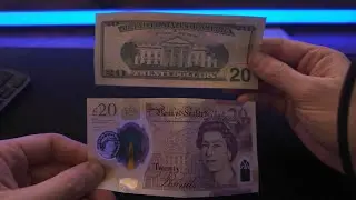 &pound;20 Note VS $20 Bill | English vs USA Money