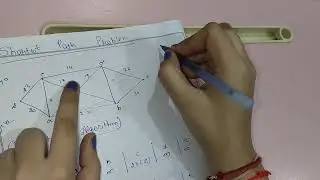 Shortest Distance problem by Dijkstra's Algorithm. #bca #mca #bsc #msc #maths
