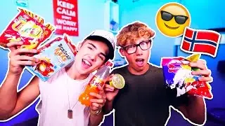 BRITISH BOYS TRYING NORWEGIAN CANDY!