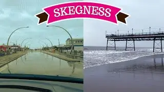 DRIVING IN ENGLAND - A Rainy Day Drive to the Beach - Lincoln to Skegness