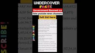 Government Bans 22 YouTube  Fake News channels,22 youtube channels blocked.