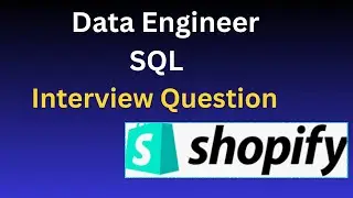 Shopify Data Engineer SQL Interview Question  24. Round-Up #dataengineers  #sqlinterview