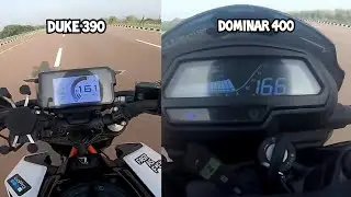 DUKE 390 vs Dominar 400 Top End speed | Dominar 400 (2019) | #shorts