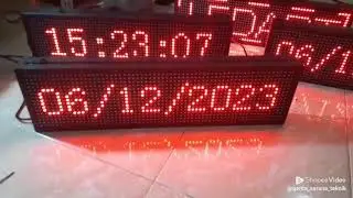 Running Text Tulisan Berjalan LED Display Merah ukuran 70 x 20