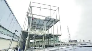 Construction of Steel Building | Factory Structure Work Progress 2025