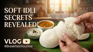 Cook With Me: Healthy South Indian Breakfast Vlog | Why your Idlis are hard? Watch this! ❌👉✅ #vlog