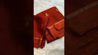 Pure soft Viscose Khadi silk fabric with satin border both side  #saree #shorts #trend