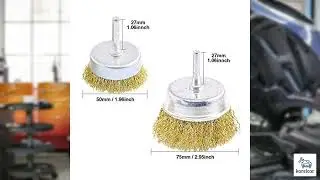 Review - Swpeet 9Pcs Brass Coated Wire Brush Wheel & Cup Brush Set