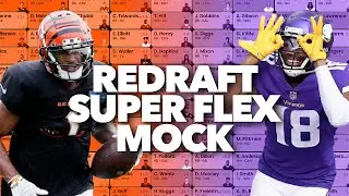 🔴 PPR REDRAFT Super Flex Mock Draft - Fantasy Football 2021