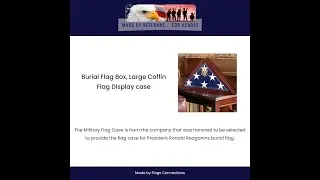 Burial Flag Box,Large Coffin Flag Display case