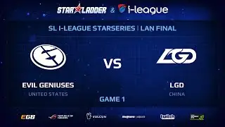 EG vs LGD, Game 1, StarSeries 13 LAN-Final, Day 4