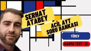 Türev Karma2 Test -12- | 2023 ACİL MATEMATİK AYT SORU BANKASI ÇÖZÜMLERİ