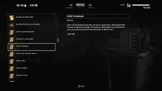 BOOKS: Letter to Rainfarn (Witcher 3 In-Game Lore Read Aloud)