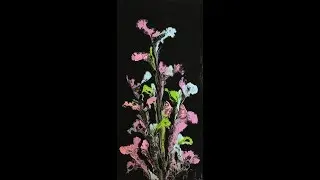 (43) How to do do a Chain Pull -  Pastel Colours Acrylic pouring