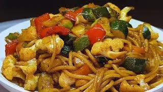 How To Make Delicious Sweet and Spicy Vegetable Noodles Stir Fry