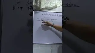 LIMIT of a FUNCTION by L'HOPITAL'S RULE