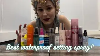 Testing waterproof setting sprays for mermaid shows! Which one works the best?