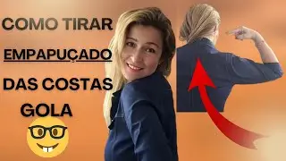 COMO TIRAR EMPAPUÇADO DAS COSTAS PERTO DA GOLA NO OMBRO  MACACÃO CAMISA JAQUETA VESTIDO BLUSA (DIY)