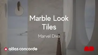 Marble Look Tiles for a Luxury Living Room | Marvel