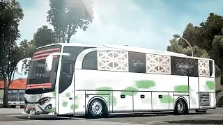Share Livery Polosan Efek Dempul Bus YUDISTIRA JBHD ORI | Livery Gratis Tanpa Password | BUSSID