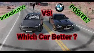 Tesla⚡ vs BMW &ndash;  Ultimate Test! 🚗💥 (Brakes, Speed & Durability)