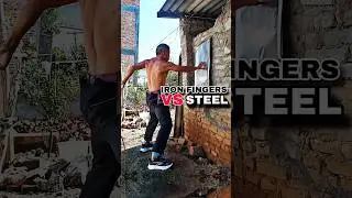 IRON FINGER Technique vs Steel Plate 🤯 #EagleClaw #KungFu