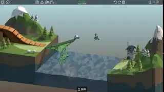 Poly Bridge 1-7: Simple Jump [Budget: $6,106/$9,000]