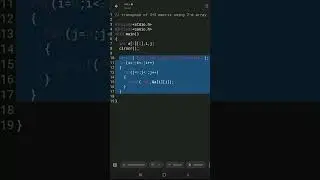 Find transpose of 3×3 matrix using 2-D array || 2d array in c || 