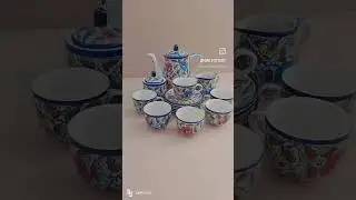 Tea Set Ghulab Kashi for 6 Person (15 Pieces)