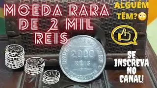 MOEDA RARA DE 2 MIL R&Eacute;IS DE PRATA QUE CHEGA A VALER 2.700 REAIS.