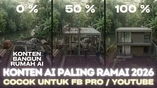 Strategi Konten AI 2026: Timelapse Bangun Rumah yang Sepi Kompetitor Tapi View Besar