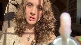 💕Sugar Plum Shadow 🧁 springtime shimmers🎠 ASMR Makeup Role Play🌸🌼🏕
