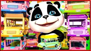 Dez &Ocirc;nibus para Contar - Mais m&uacute;sicas infantis | Little Panda Doctor Portugu&ecirc;s