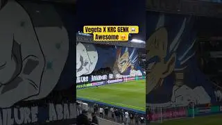 🔥⚡ KRC Genk Ultras Create INSANE Vegeta Tifo! 🐉 | Epic Dragon Ball Stadium Show 2025