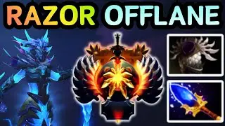 🔥 RAZOR OFFLANE &mdash; STEALING DAMAGE, STEALING MMR | DOTA 2 GAMEPLAY 🔥