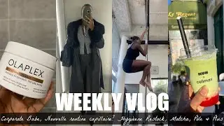 WEEKLY VLOG CORPORATE BABE DIARIE: NOUVELLE ROUTINE CAPILLAIRE, HYGIENE RESTOCK, MATCHA, POLE & PLUS