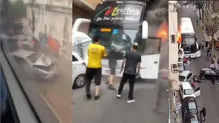 Bus without brakes in Brazil. Today