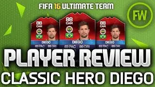CLASSIC INTERNATIONAL HERO DIEGO (88) *99 FREE KICKS* PLAYER REVIEW (FIFA 16 ULTIMATE TEAM)