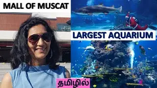 தமிழில் / LARGEST AQUARIUM IN OMAN / MALL OF MUSCAT TOUR /OMAN  AQUARIUM VLOG / EXPLORING OMAN /