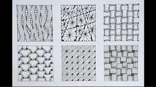 Simple Zentangle Patterns for Beginners ✨