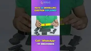 NATA 3D Modelling Question Explained: Boost Your Score #NATA #3dmodeling #importantquestions #