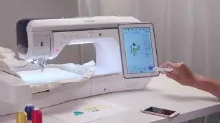 My Design Snap and My Stitch Monitor Mobile Apps on the Luminaire XP2