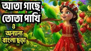 আতা গাছে তোতা পাখি | Moumachi Moumachi & More Bangla Rhymes | 3D Bengali Rhymes cartoon |CottoDuniya
