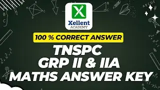 TNPSC Group 2 Maths Question Paper Discussion & Explanation | TNPSC 2025 Preparation