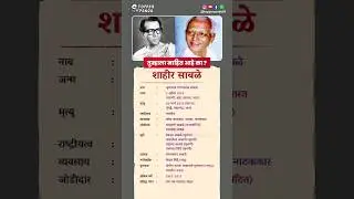 शाहीर साबळे बायोग्राफी/ Shahir Sable biography in Marathi #biography #viral #shorts #shahirsable