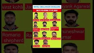 RCB strongest playing 11 2025😱 Rcb playing 11 vs kkr ! #viratkohli #rcb #shorts #cricket